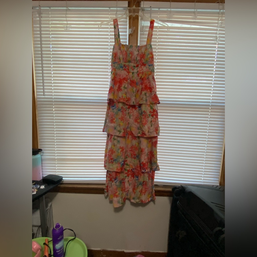 SHEIN Floral Multicolor Maxi Dress